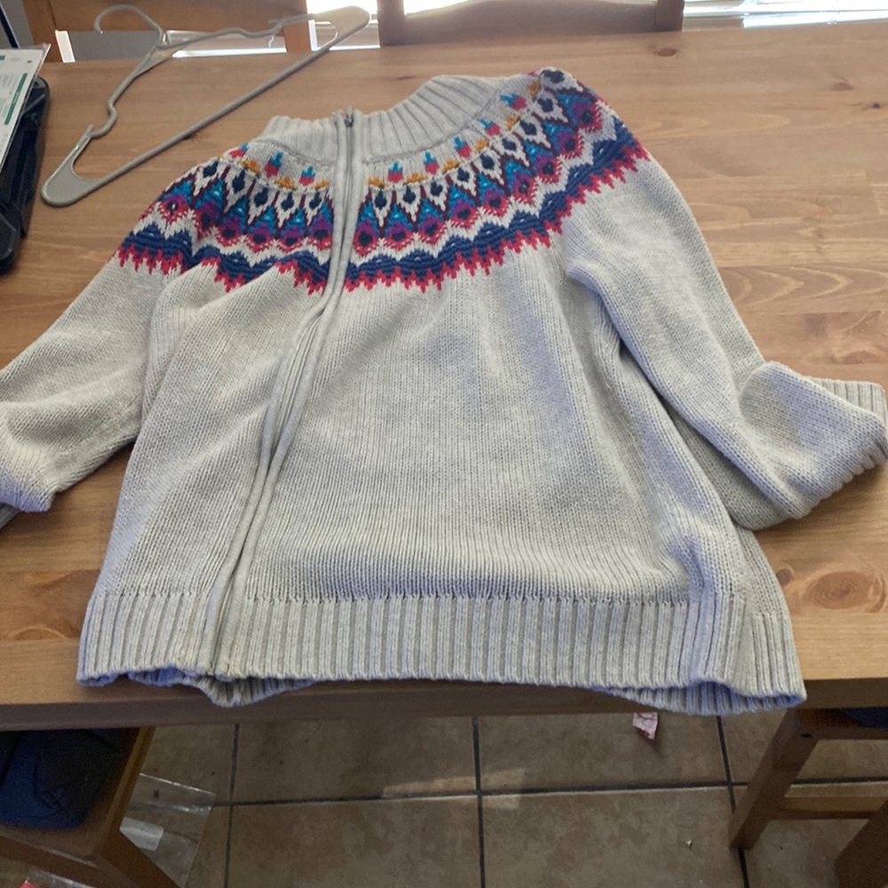 Chaps zip up turtleneck sweater.